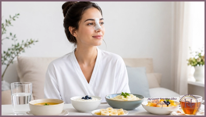 تغذیه بعد از عمل بینی؛ برای بهبودی سریع و کاهش تورم